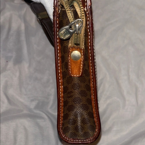 Authentic Vintage Céline Macadam Monogram Wristlet Clutch Pouch